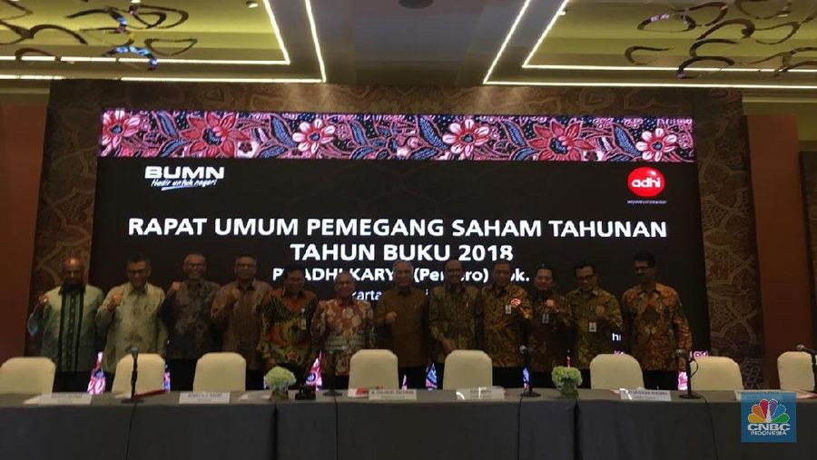 PT Adhi Karya Tbk (ADHI) menyetujui pembagian dividen kepada pemegang saham sebesar 20%.
