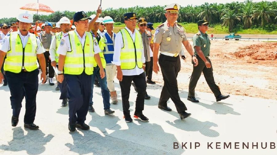 Kondisi jalan tol yang masih fungsional, maka dari itu akan diberlakukan pembatasan kecepatan hanya maksimal 40km/jam