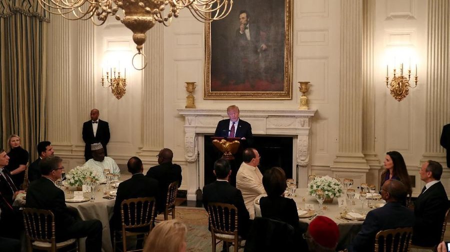 Tahun ini adalah tahun kedua Trump melanjuti tradisi yang selalu diadakan yaitu buka puasa bersama saat bulan Ramadan di Gedung Putih.