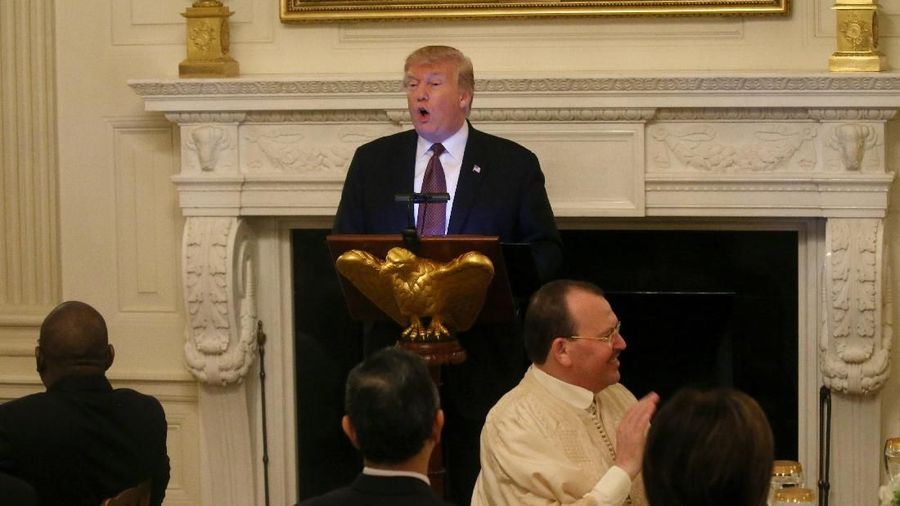 Tahun ini adalah tahun kedua Trump melanjuti tradisi yang selalu diadakan yaitu buka puasa bersama saat bulan Ramadan di Gedung Putih.