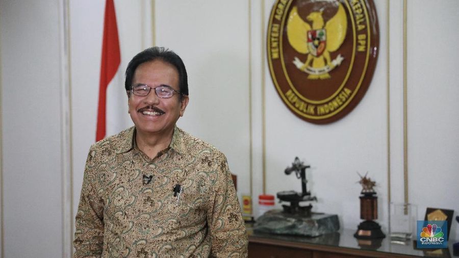 Menteri Agraria dan Tata Ruang Indonesia, Sofyan Djalil (CNBC Indonesia/Andrean Kristianto)
