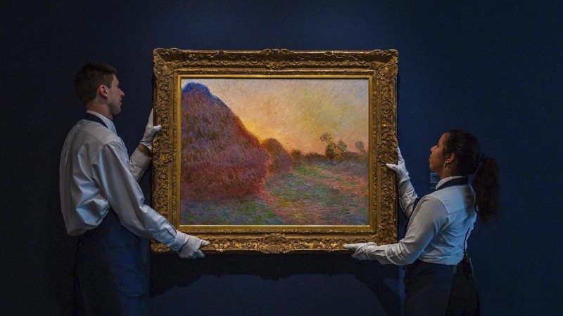 Lukisan karya Claude Monet dari seri Haystacks ini terjual Rp 1,6 triliun dan mencetak rekor untuk karya impresionis.