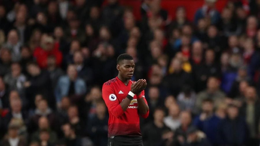 Soccer Football - Premier League - Manchester United v Manchester City - Old Trafford, Manchester, Britain - April 24, 2019  Manchester United's Paul Pogba before the match    Action Images via Reuters/Carl Recine  EDITORIAL USE ONLY. No use with unauthorized audio, video, data, fixture lists, club/league logos or 