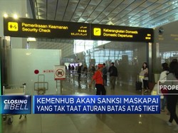 Kemenhub Akan Sanksi Maskapai yang Tak Taat Aturan Batas Atas