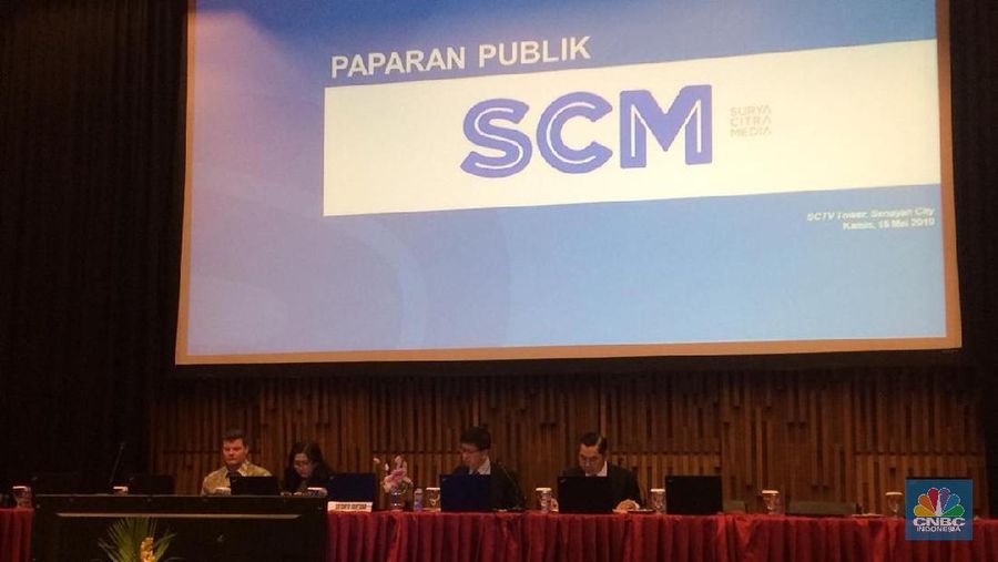 Rapat Umum Pemegang Saham emiten media PT Surya Citra Media Tbk (SCMA). (վ/Syahrizal Sidiq)