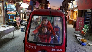 FOTO: Penampakan Ekonomi China yang Lesu Akibat Perang Dagang