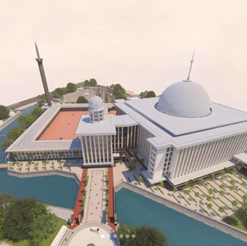 Makin Megah, Ini Bentuk Masjid Istiqlal Usai Renovasi Nanti