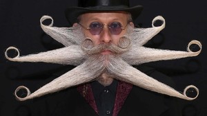 FOTO : Potret Kejuaraan Jenggot dan Kumis Dunia di Belgia
