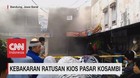 VIDEO: Ratusan Kios Pasar Kosambi Terbakar