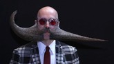 Kejuaraan dua tahun sekali ini didedikasikan untuk penggemar jenggot dan kumis dari seluruh dunia. (REUTERS/Yves Herman)