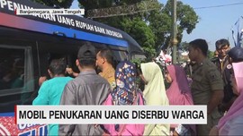 VIDEO: Mobil Penukaran Uang Diserbu Warga Banjarnegara