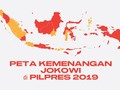 INFOGRAFIS: Peta Kemenangan Jokowi di Pilpres 2019