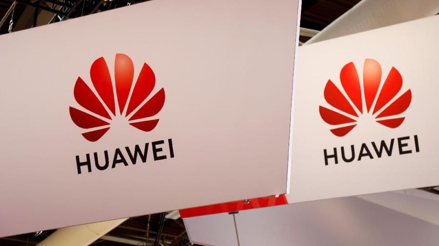 FILE PHOTO: The logo of Huawei is seen at the high profile startups and high tech leaders gathering, Viva Tech,in Paris, France, May 16, 2019. REUTERS/Charles Platiau/File Photo
