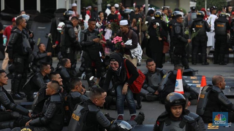 Sisi lain dari demonstrasi 22 Mei yang menolak hasil Pilpres 2019.