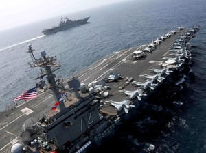 USS Abraham Lincoln Tiba di Timur Tengah, AS Punya 2 Kapal Induk Siaga