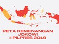 INFOGRAFIS: Peta Kemenangan Jokowi di Pilpres 2019