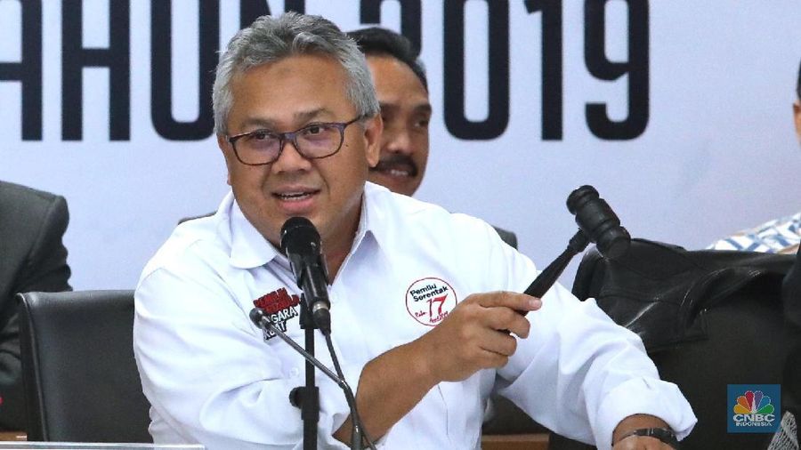 Hasil Rekapitulasi Perhitungan Suara (CNBC/Muhammad Sabqi)
