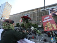 Massa Demo 22 Mei Berkumpul di Bawaslu, Akses Jalan Ditutup