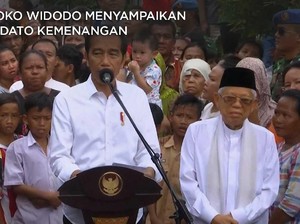 VIDEO: Pidato Kemenangan Jokowi- Ma'ruf di Hadapan Emak-Emak