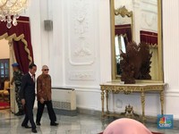 Usai Pidato Kemenangan, Jokowi Terima Megawati & Try Sutrisno