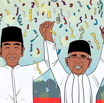 Penuh Percaya Diri, Jokowi Umumkan Kemenangan Pilpres 2019