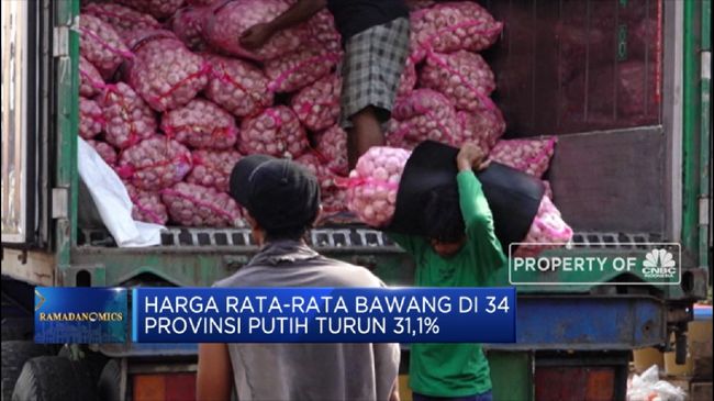  Harga Rata Rata Bawang Di 34 Provinsi Putih Turun 31 1 