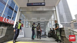 Kerusuhan 22 Mei, MRT Tutup Stasiun Bundaran HI