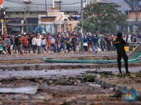 Tanah Abang Masih Ricuh, Begini Kondisinya Pagi Ini