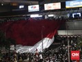 Ricuh di Depan Bawaslu, Massa Bentang Merah Putih di Sarinah