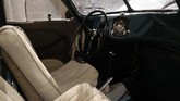 Kondisi interior Porsche Type 64 masih orisinal dan terjaga. (AP Photo/Alastair Grant)