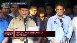 Prabowo Imbau Semua Pihak Jaga Situasi Pasca-Pemilu