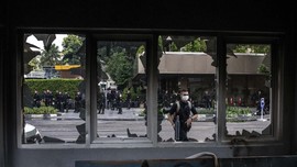 Lima Pos Polisi Rusak Akibat Kerusuhan 22 Mei