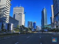 Jelang Gugatan Prabowo, Intip Situasi Jalan Thamrin Sore Ini