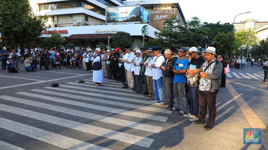 Suasana Bawaslu sejak aksi demo 22 Mei, pada hari ini (24/05) masih terlihat massa di depan kawasan tersebut.