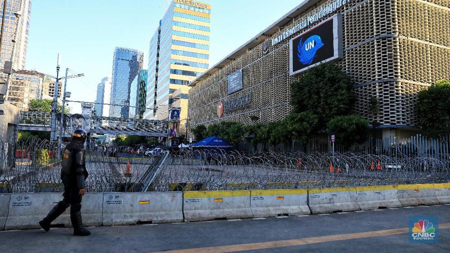 Suasana Bawaslu sejak aksi demo 22 Mei, pada hari ini (24/05) masih terlihat massa di depan kawasan tersebut.