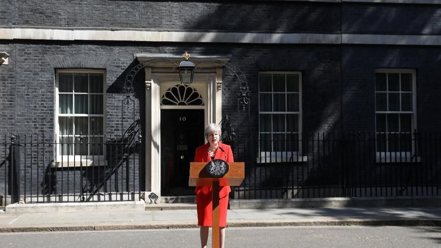 PM Inggris, Theresa May, resmi mengundurkan diri, dan memberikan pidato terakhir pada Jumat (24/05/2019).