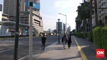 Jalan MH Thamrin Masih Ditutup, Perkantoran Mulai Aktif