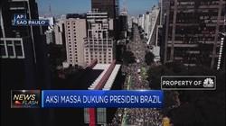 Aksi Massa Dukung Presiden Brazil