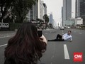 FOTO : Kawasan Jalan MH Thamrin Mulai Kondusif