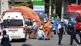Seluruh korban saat ini tengah menjalani perawatan di rumah sakit. (Kyodo/via REUTERS).