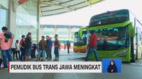 VIDEO: Pemudik Bus Trans Jawa Meningkat