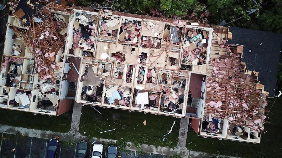 934 laporan tornado sepanjang tahun ini, naik dari rata-rata tahunan 743 tornado yang diamati.