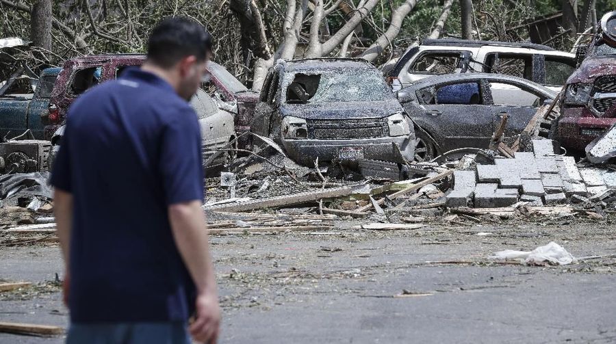 934 laporan tornado sepanjang tahun ini, naik dari rata-rata tahunan 743 tornado yang diamati.
