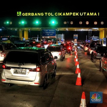 Ini Penampakan Terkini Mudik Lebaran di GT Cikampek Utama