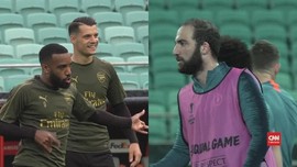 VIDEO: Cekcok Higuain dan Luiz Jelang Final Liga Europa 2019
