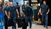 Manajer Tottenham Hotspur Mauricio Pochettino tiba di Madrid. Pochettino membawa Tottenham untuk kali pertama lolos ke final Liga Champions. (REUTERS/Susana Vera)