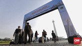 Para peserta 'Mudik Bareng Pemprov DKI Jakarta