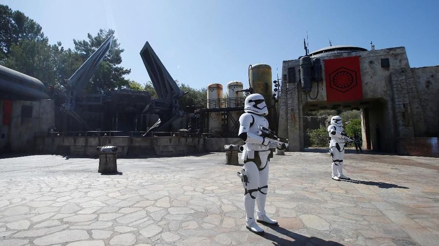 Stormtroopers are pictured at