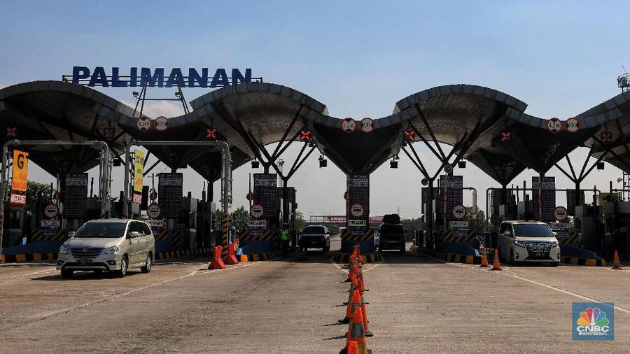Gerbang Tol Palimanan (CNBC Indonesia/Andrean Kristianto)