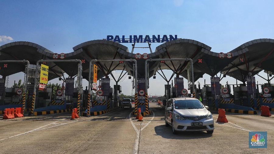 Gerbang Tol Palimanan (CNBC Indonesia/Andrean Kristianto)